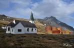 A bela igreja construída por baleeiros noruegueses em Grytviken, na Geórgia do Sul